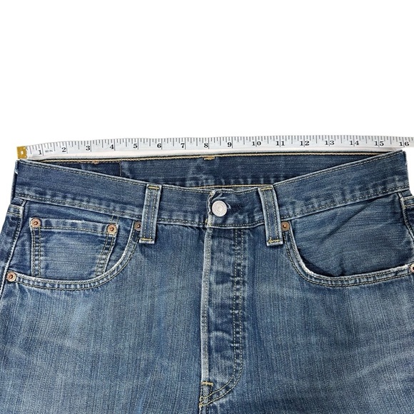 Levi’s 501 Button Fly Jeans 31 x 32 - Picture 7 of 11